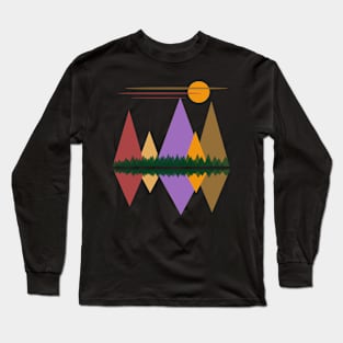 Moon Over The Mountains #1 Long Sleeve T-Shirt